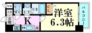 エスリードレジデンス大阪福島　の物件間取画像